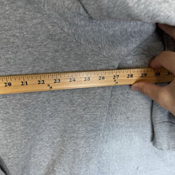 S Nike Hoodie Womens XXL Grey Pullover Swoosh Sweatshirt Casual Active - Picture 5 of 8